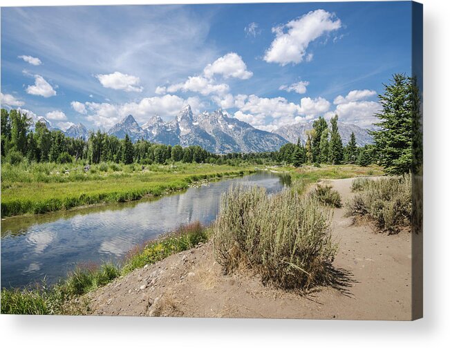 Grand Tetons Acrylic Print featuring the photograph Grand Teton View No.1 by Margaret Pitcher
