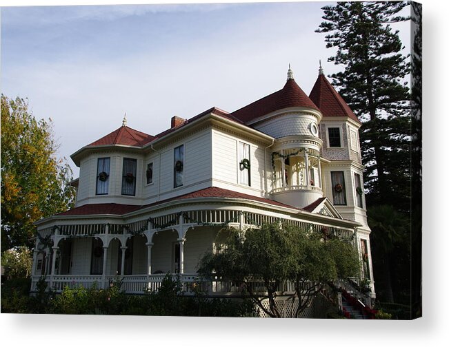 Victorian Mansion Acrylic Print featuring the photograph Grand Victorian Mansion by Jeff Lowe