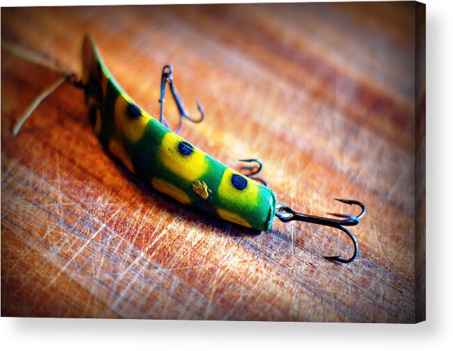 Fishing Acrylic Print featuring the photograph Grandpa's Lure by Cricket Hackmann