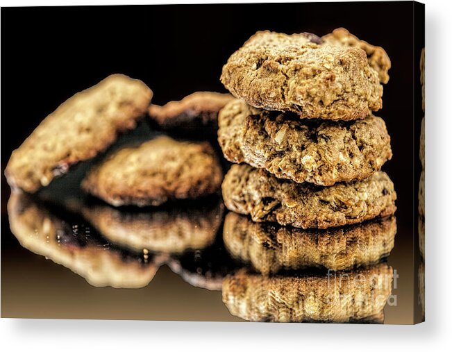 Cookies Acrylic Print featuring the photograph Granola Cookies by Shirley Mangini
