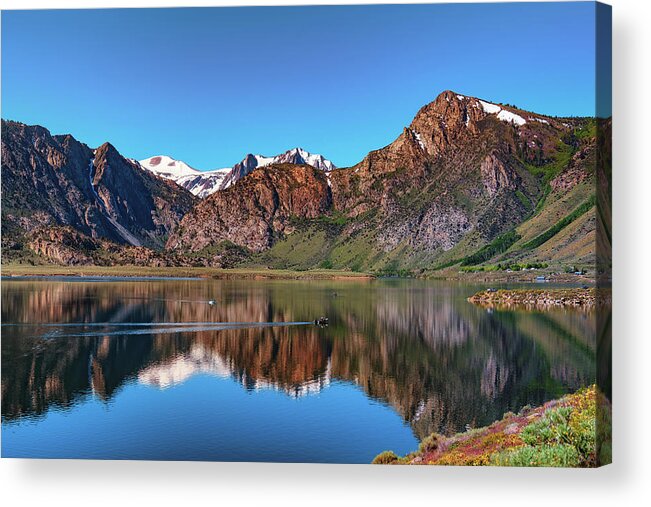 Lake Acrylic Print featuring the photograph Grant Lake Serenity June 2017 by Janis Knight