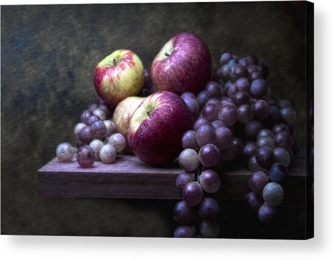 Apples Acrylic Print featuring the photograph Grapes with Apples by Tom Mc Nemar
