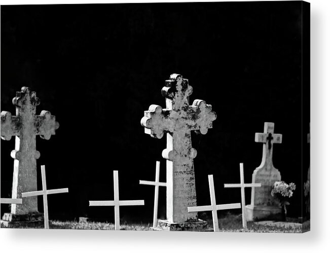  Acrylic Print featuring the photograph Graveyard Where they all rest by Brian Sereda