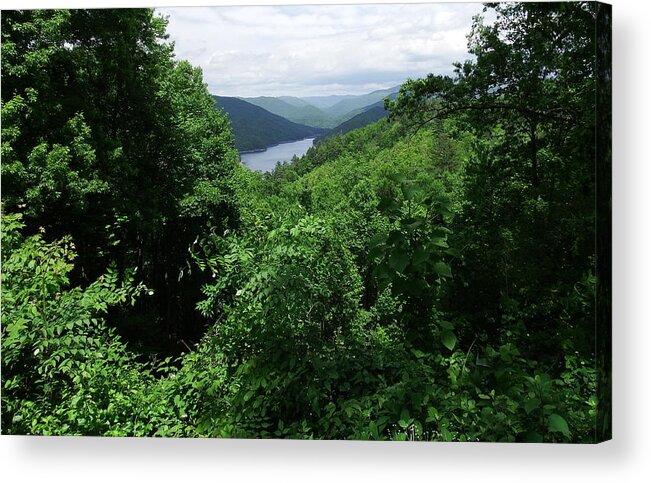 Lake Acrylic Print featuring the photograph Great Smoky Mountains by Cathy Harper