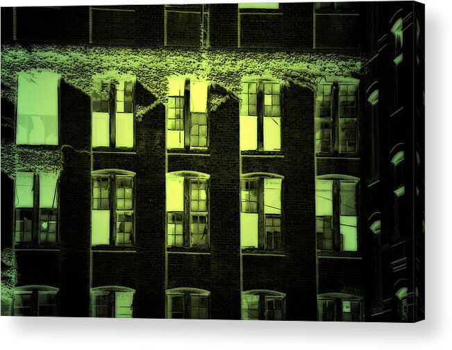 Walls Acrylic Print featuring the photograph Green light by Ricardo Dominguez