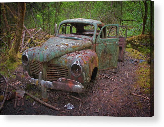 Green Acrylic Print featuring the photograph Green Relic by Cathy Mahnke