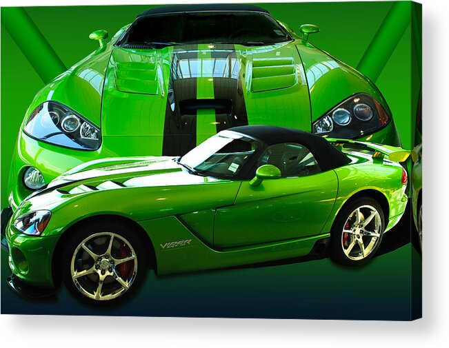 Green Acrylic Print featuring the photograph Green Viper by Jim Hatch