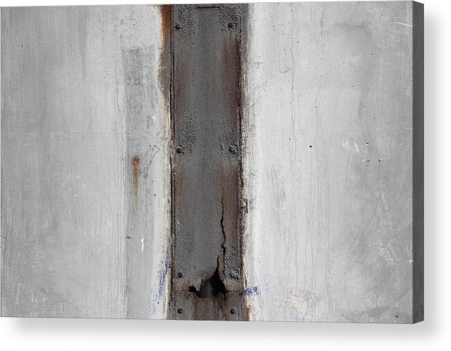 Grey Acrylic Print featuring the photograph Grey Stripe Also by Kreddible Trout