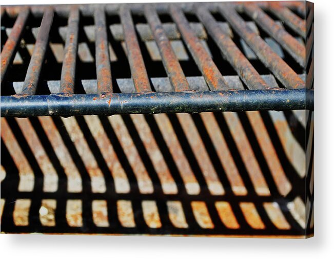 Grill Acrylic Print featuring the photograph Grilled by Tikvah's Hope