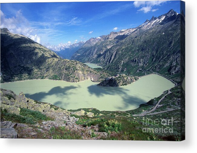 Grimsel Acrylic Print featuring the photograph Grimselsee by Riccardo Mottola