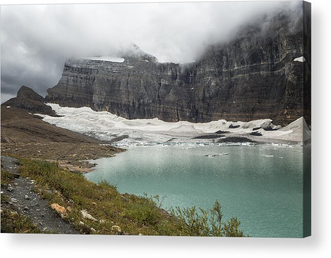 Glacier Acrylic Print featuring the photograph Grinnell Glacier - Expiration Date 2030 by Belinda Greb