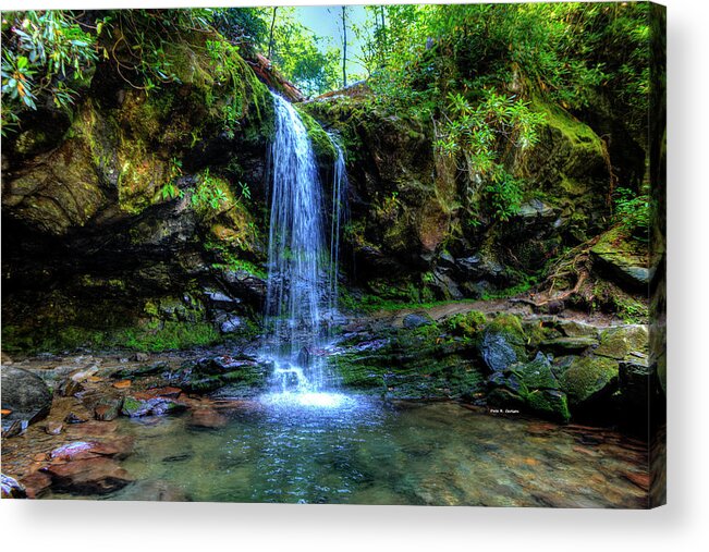 Waterfalls Acrylic Print featuring the photograph Grotto Falls by Dale R Carlson