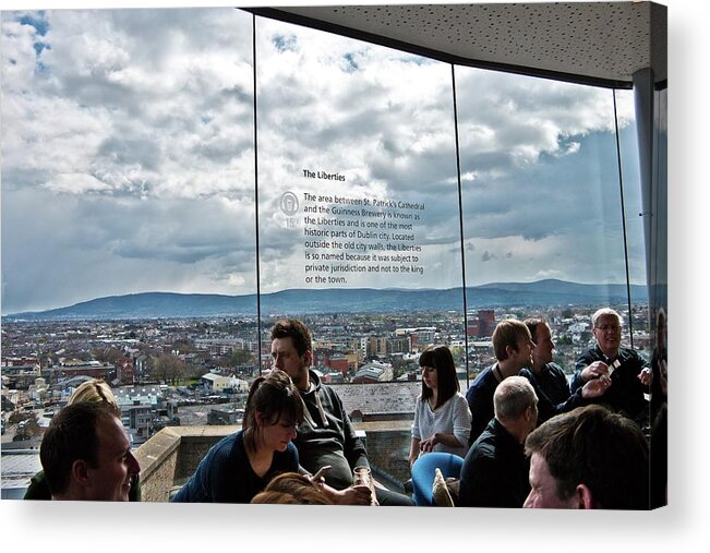 Guinness Acrylic Print featuring the photograph Guinness Gravity Bar View by Marisa Geraghty Photography