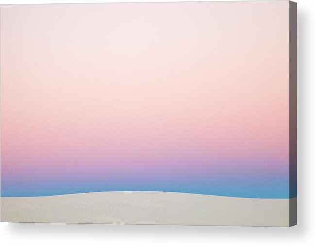 00559290 Acrylic Print featuring the photograph Gypsum Dune at Sunset by Yva Momatiuk John Eastcott