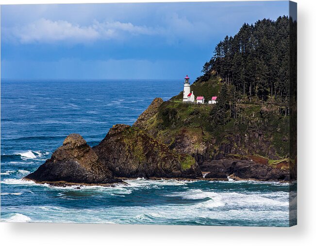 Oregon Acrylic Print featuring the photograph Haceta Head Lighthouse by Scott Law