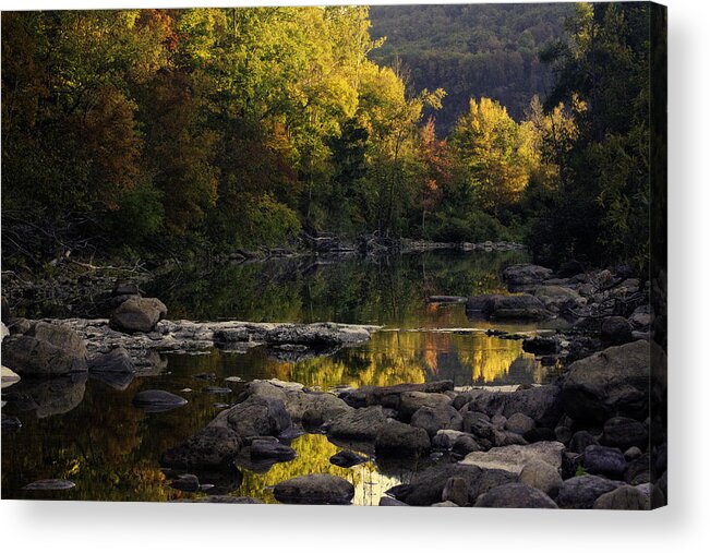 Fall Color Acrylic Print featuring the photograph Hailstone Sunrise Fall Color 2012 by Michael Dougherty
