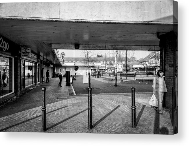 Hale Barns Precinct Acrylic Print featuring the photograph Hale Barns Square by Neil Alexander Photography