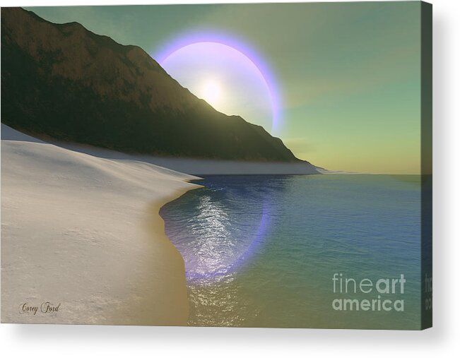 Halo Acrylic Print featuring the painting Halo by Corey Ford