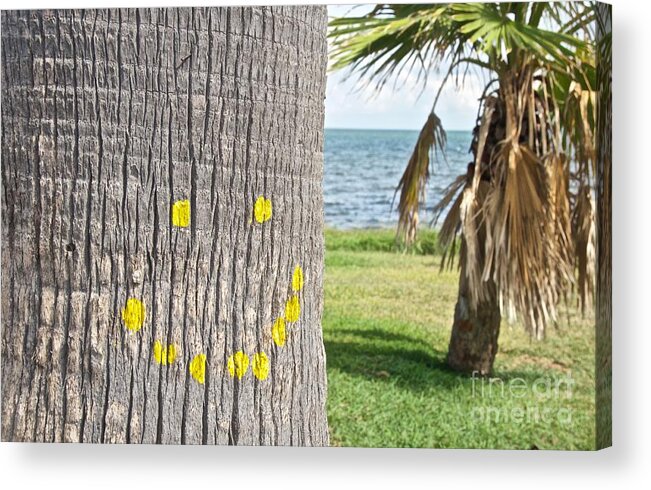 Yellow Acrylic Print featuring the photograph Happy by Ken Williams