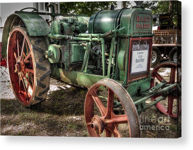 Tractor Acrylic Print featuring the photograph Hart Parr by Mike Eingle
