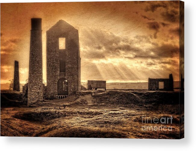 Magpie Acrylic Print featuring the photograph Haunted Britain - Magpie Mine by David Birchall