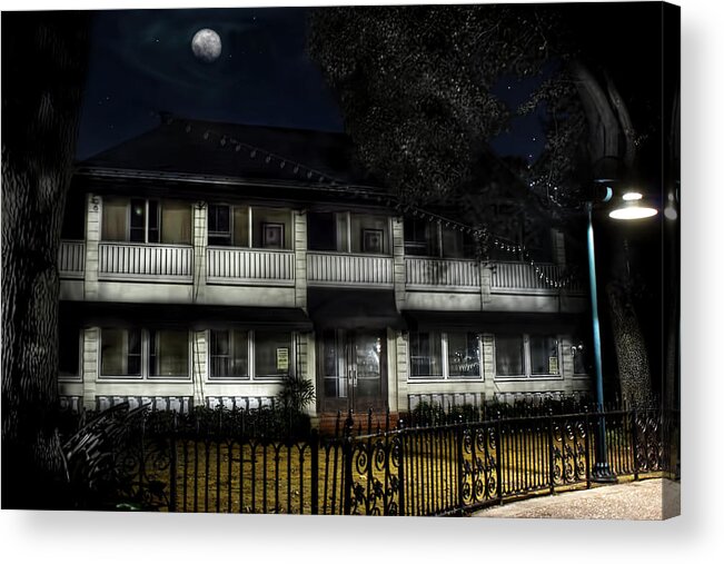 Ft. Lauderdale Acrylic Print featuring the photograph Haunted Hotel by Mark Andrew Thomas