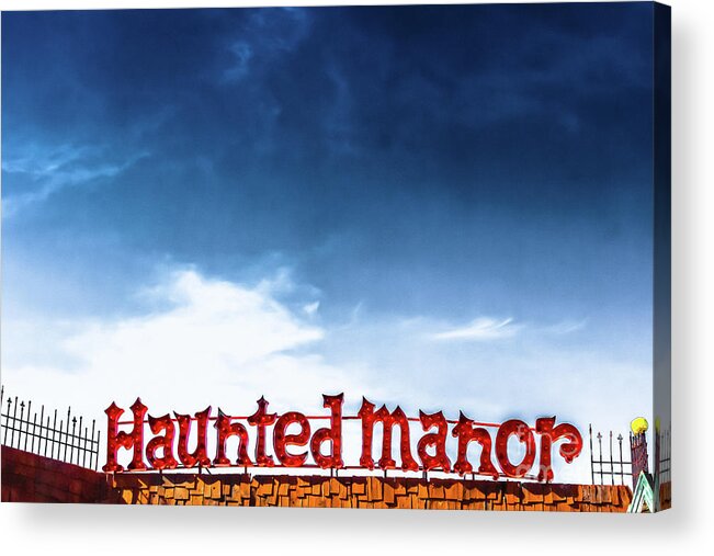 Halloween Acrylic Print featuring the photograph Haunted Manor by Colleen Kammerer