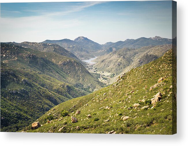 Bushes Acrylic Print featuring the photograph Hauser Canyon Wilderness by Alexander Kunz