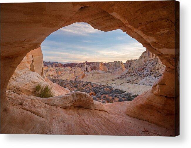 Valley Of Fire Acrylic Print featuring the photograph Haven by Dustin LeFevre