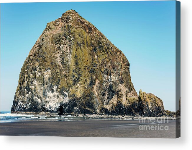 Haystack Rock Acrylic Print featuring the photograph Haystack Rock by Anthony Baatz
