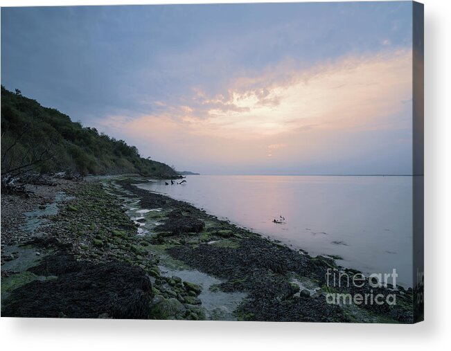 Dusk Acrylic Print featuring the photograph Hazy Sunset by Clayton Bastiani