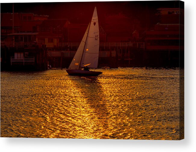 Sunset Acrylic Print featuring the photograph Heading Home by Derek Dean