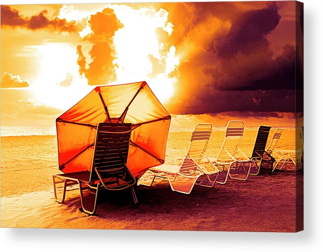 Clouds Acrylic Print featuring the photograph Heat of the Summer by Debra and Dave Vanderlaan