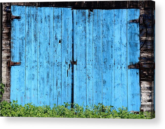 Blue Acrylic Print featuring the photograph Heavy Blue In The Aley by Kreddible Trout