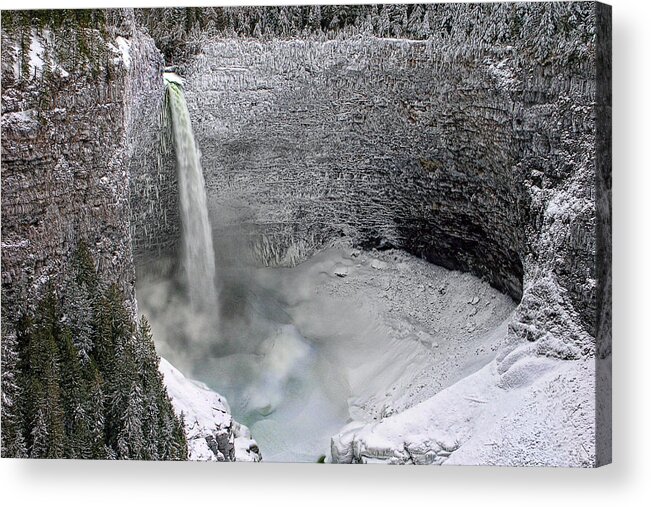 Waterfall Acrylic Print featuring the photograph Helmcken Falls by Ed Hall
