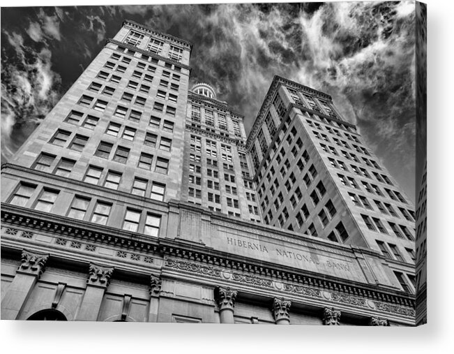 Architecture Acrylic Print featuring the photograph Hibernia National Bank by Raul Rodriguez