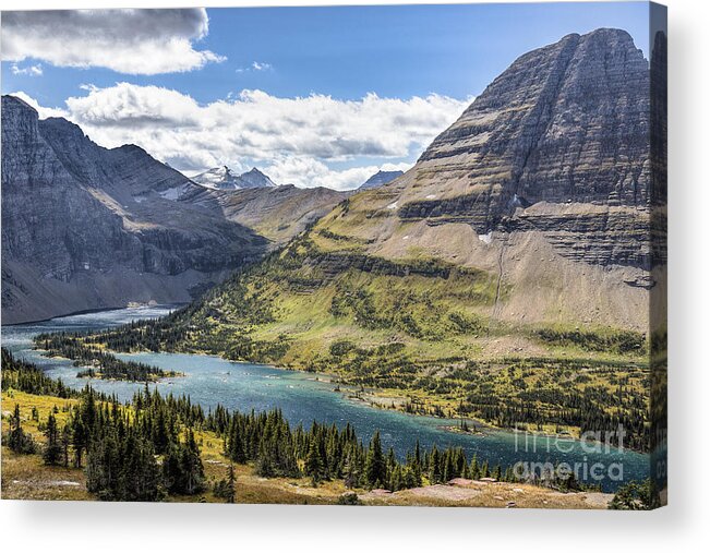 Hidden Lake Overlook Acrylic Print featuring the photograph Hidden Lake Overlook by Jemmy Archer