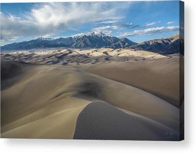 High Dune Acrylic Print featuring the photograph High Dune - Great Sand Dunes National Park by Aaron Spong