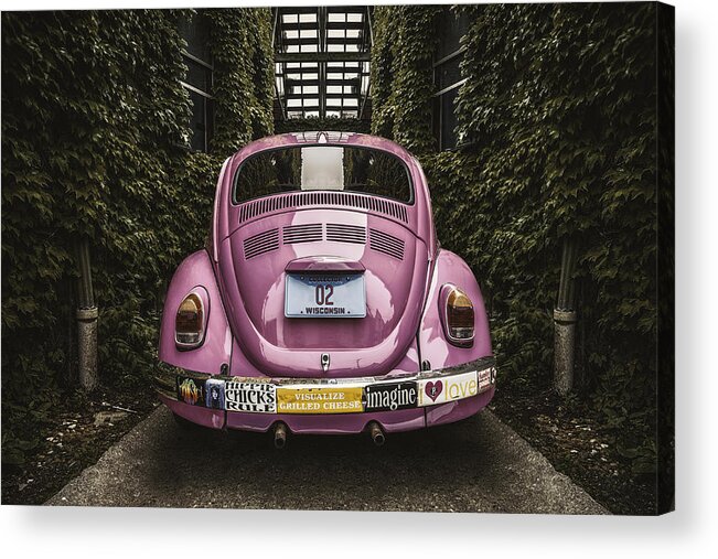 Scott Norris Photography Acrylic Print featuring the photograph Hippie Chick Love Bug by Scott Norris