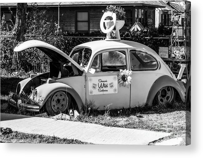 Route 66 Acrylic Print featuring the photograph Historic Beetle by Anthony Sacco