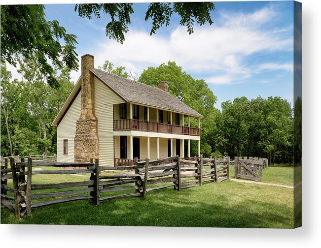 Pea Ridge Acrylic Print featuring the photograph Historic Elkhorn Tavern by James Barber