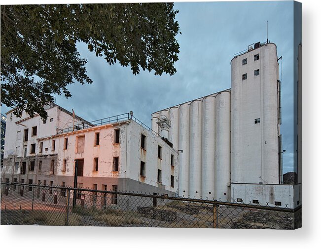 Tempe Acrylic Print featuring the photograph Historic Hayden Grain Elevator by Dave Dilli