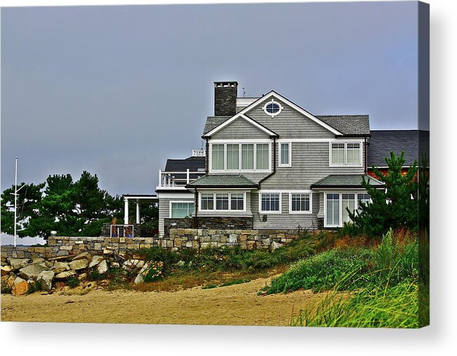 House Acrylic Print featuring the photograph Home By The Shore by Diana Hatcher