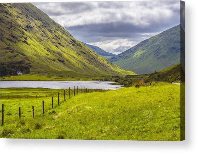 Scottish Acrylic Print featuring the photograph Home In The Mountains by Steven Ainsworth