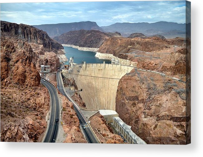 Hoover Dam Acrylic Print featuring the photograph Hoover Dam by Maria Jansson