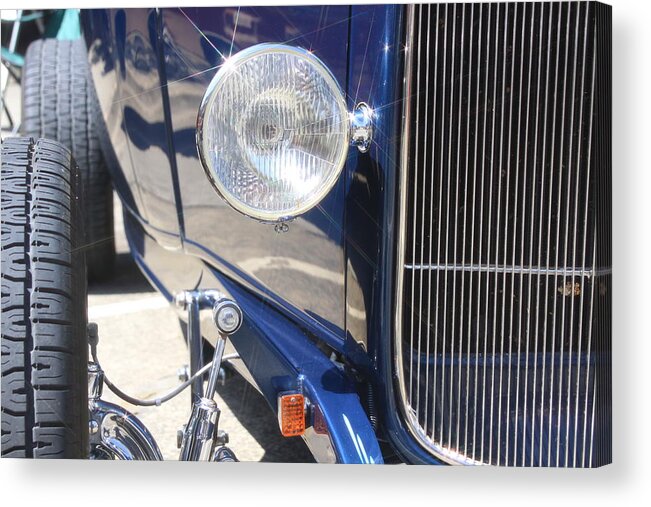 Blue Acrylic Print featuring the photograph Hot Rod by Jeff Floyd CA