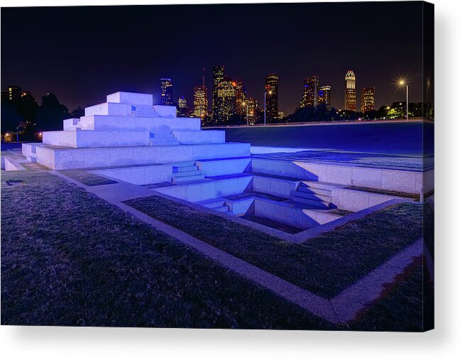 Houston Acrylic Print featuring the photograph Houston Police Officer Memorial by Tim Stanley