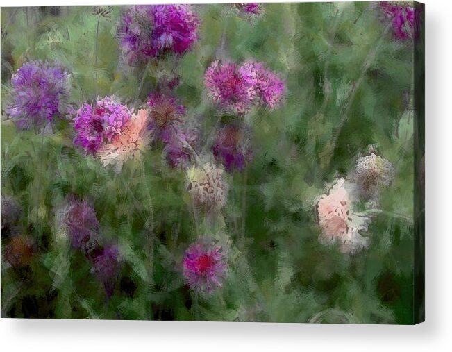  Acrylic Print featuring the photograph How I Love Flowers by The Art Of Marilyn Ridoutt-Greene