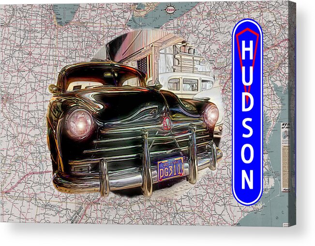 Hudson Acrylic Print featuring the digital art Hudson 2 by Barry Wills