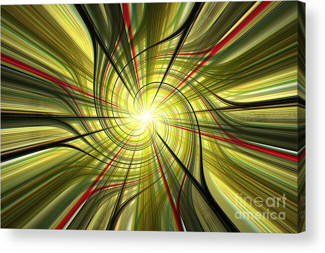 Green Acrylic Print featuring the photograph Hyper Drive by Linda Bianic